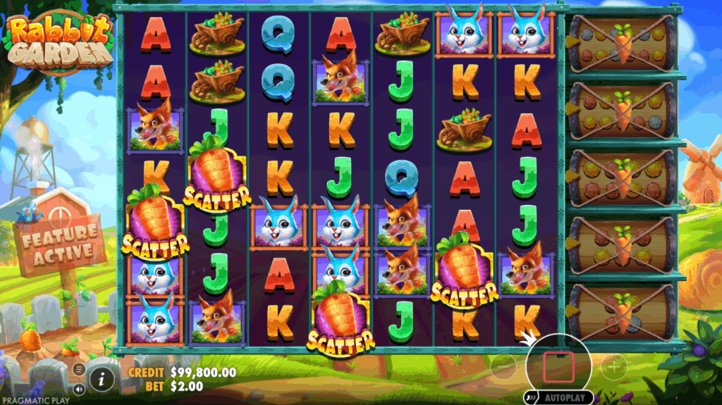 Scatter Symbols on rabbit garden online slot