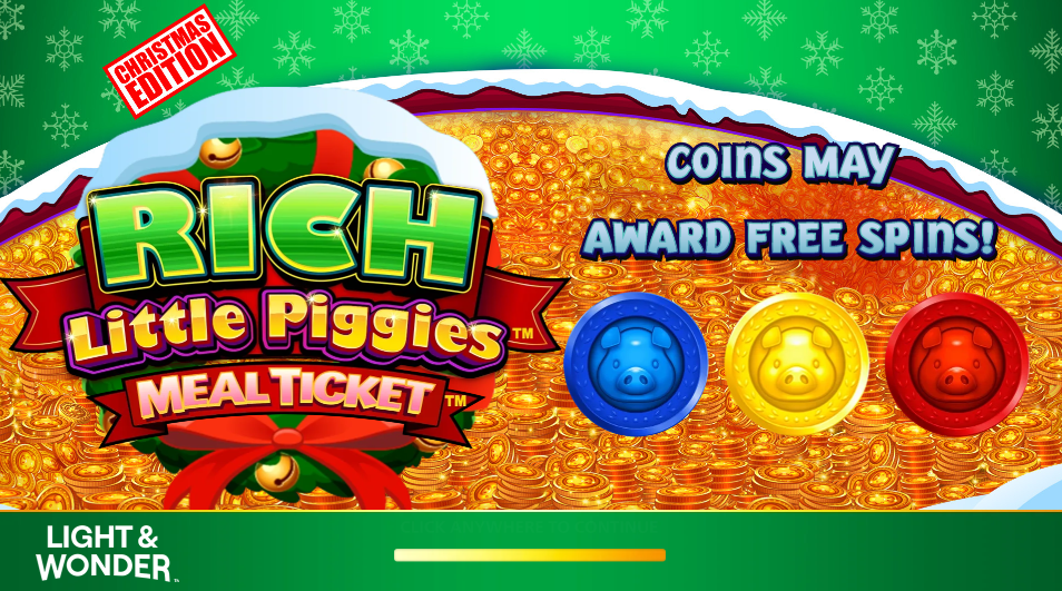 Rich Little Piggies Welcome Page