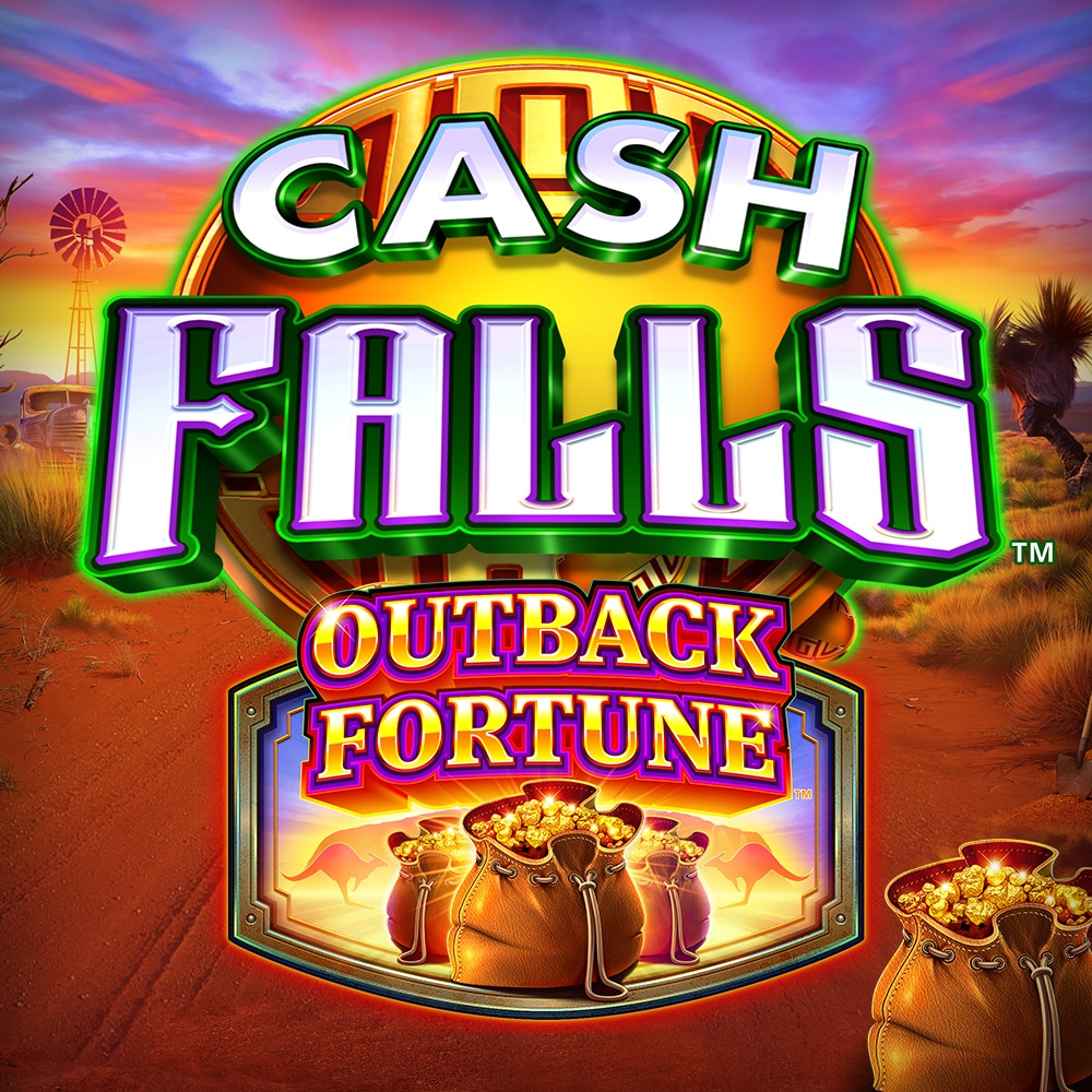 Cash Falls Outback Fortune Slot Logo