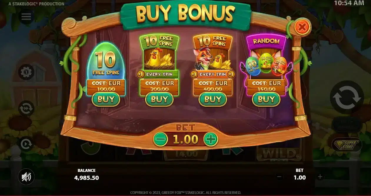 Greedy Fox Bonus Buy