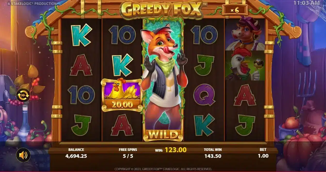 Greedy Fox Free Spins
