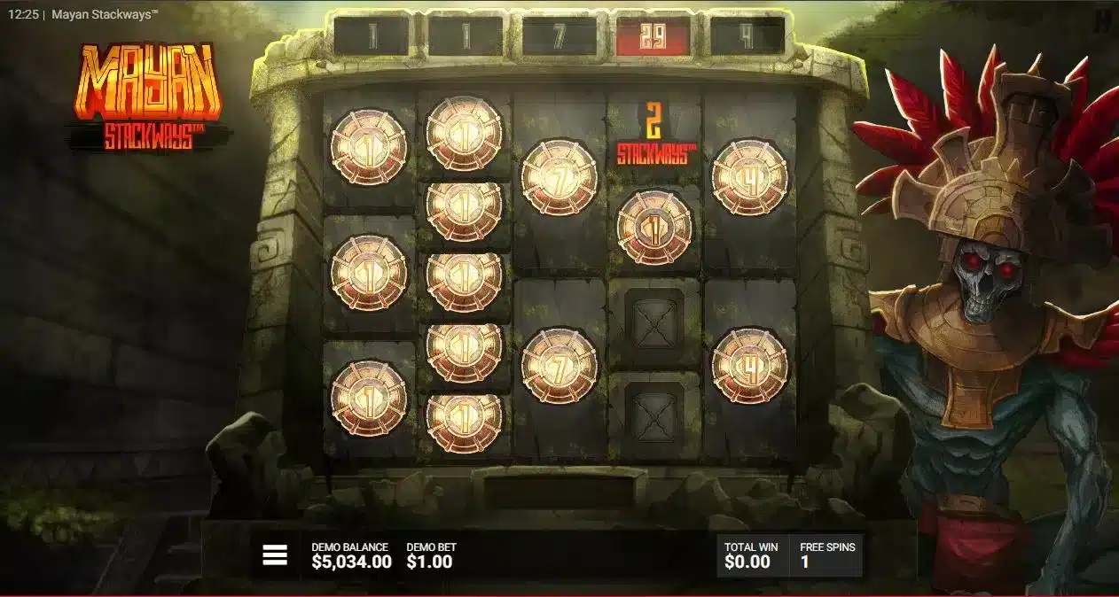 Mayan Stackways - Mayan Gold Bonus