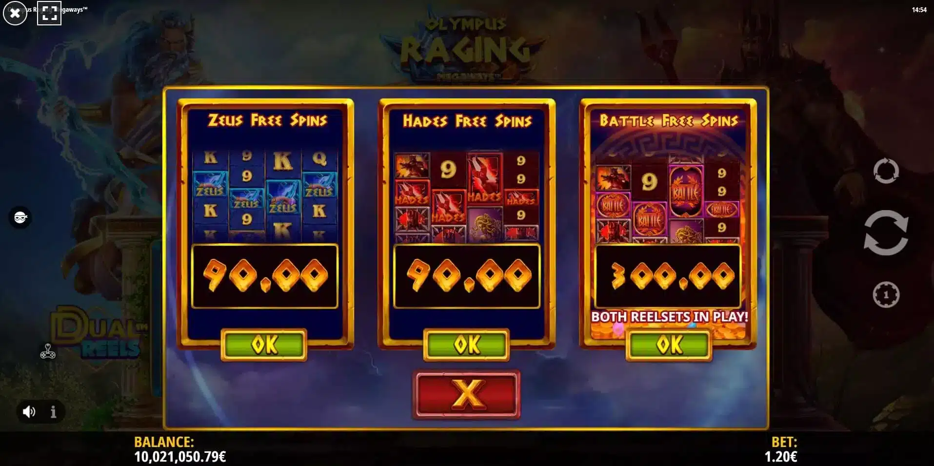 Olympus Raging Megaways Bonus Buy