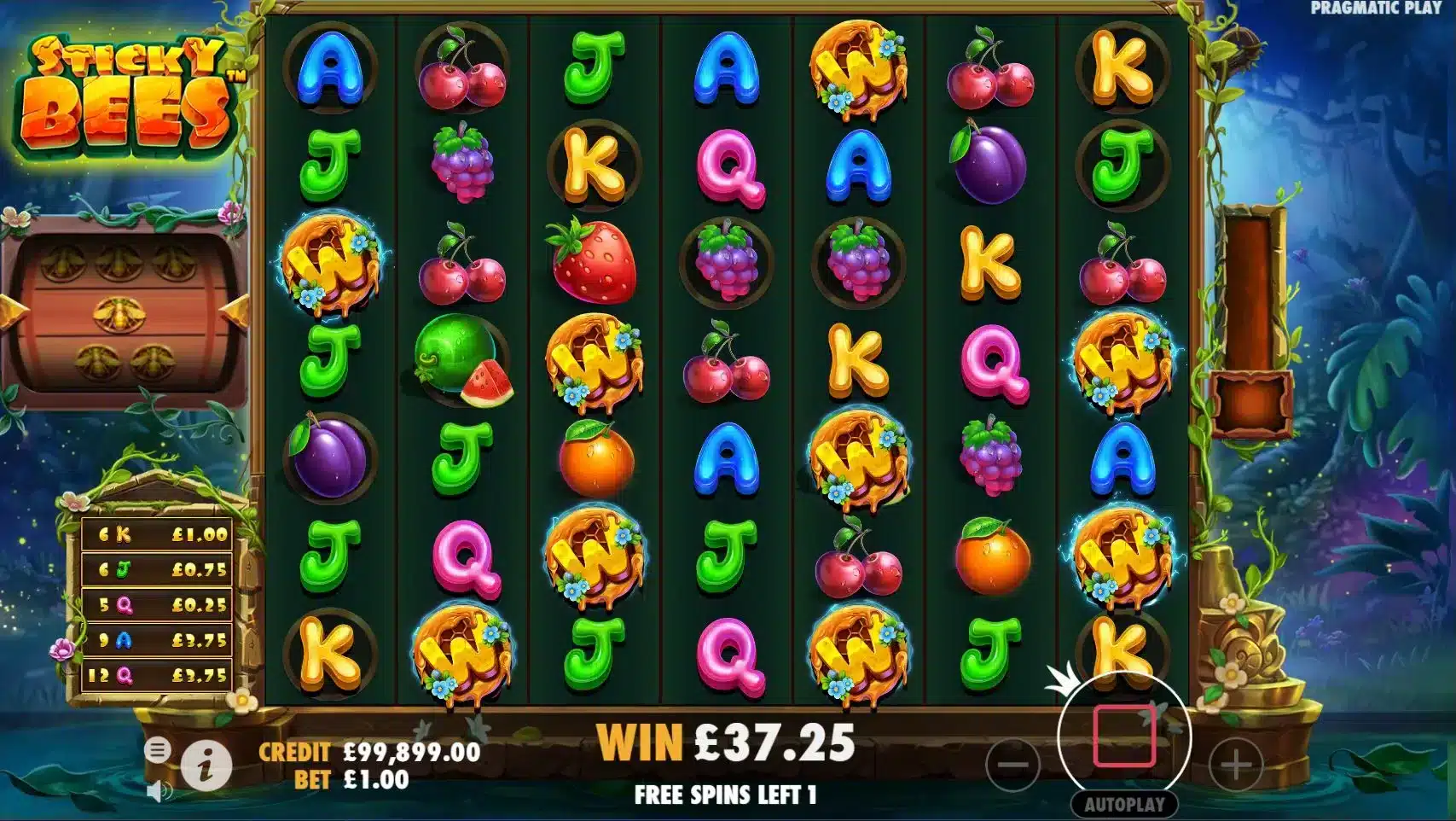 Sticky Bees Free Spins