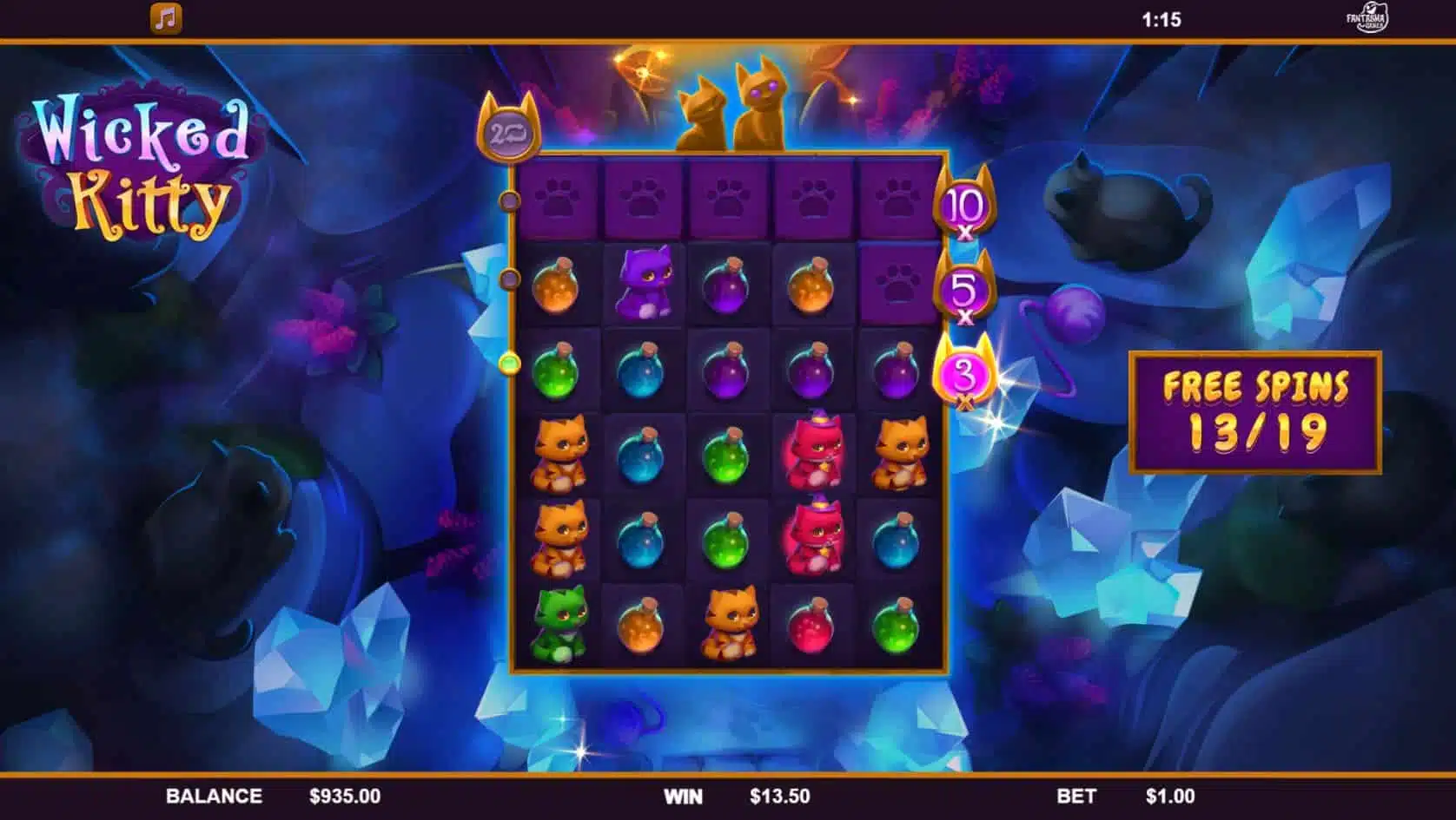 Wicked Kitty Free Spins