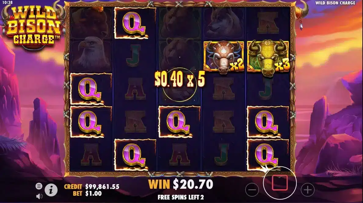 Wild bIson Charge Free Spins