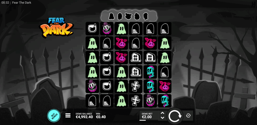 Base Game & Features fear the dark slot