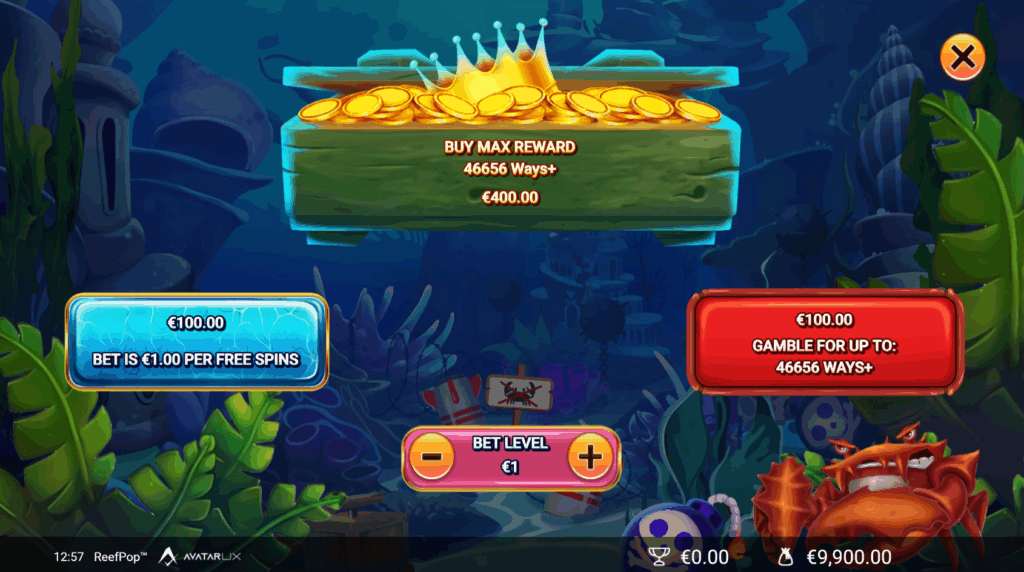 Bonus Buy Options on ReefPop