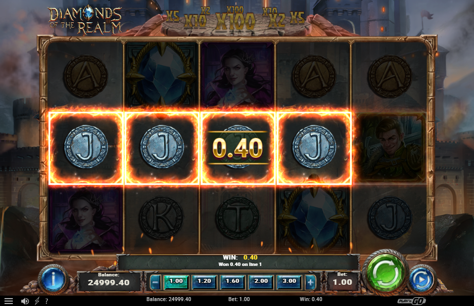 Diamonds of the Realm Big Win