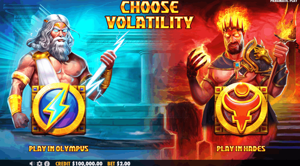 Before the Game Begins, Players Need to Choose Between 2 Volatility Modes