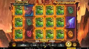 Merlin Journey of Flame Free Spins