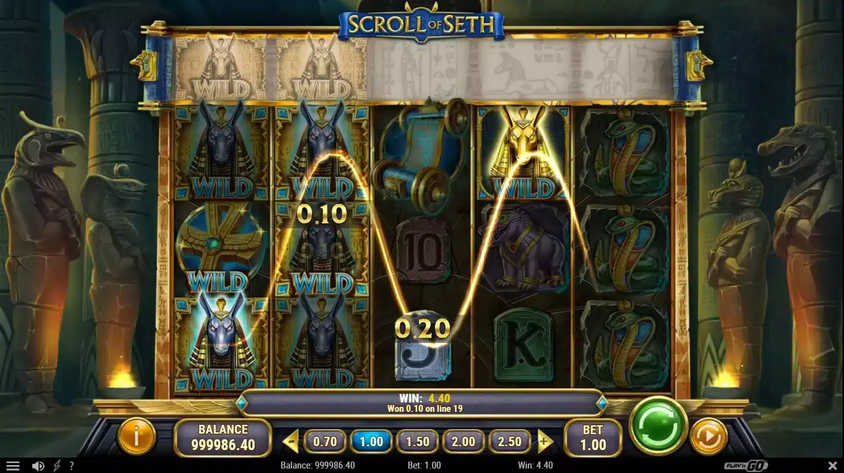 Scroll of Seth Wild Reel Feature