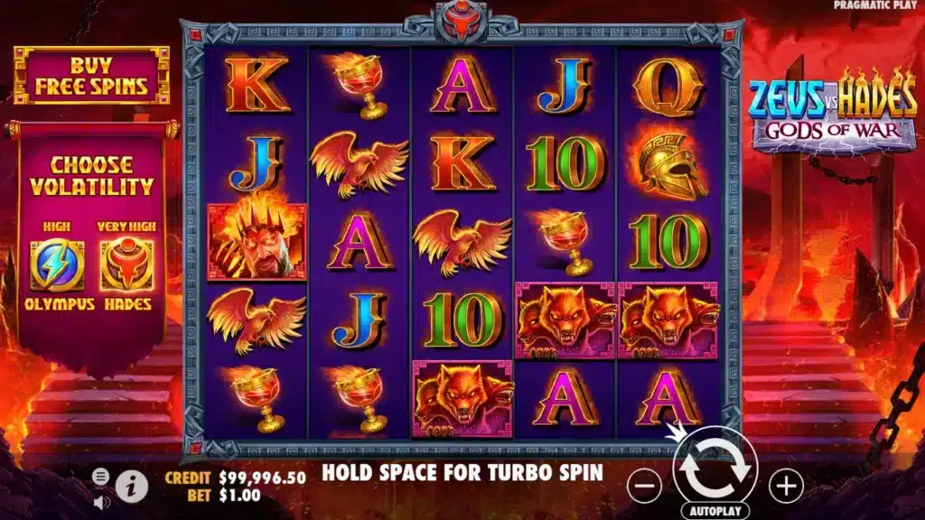 Zeus vs Hades Gods of War Base Game