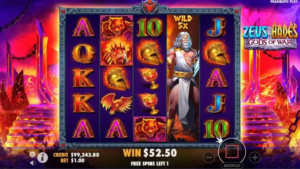 Zeus vs Hades: Gods of War Super Free Spins