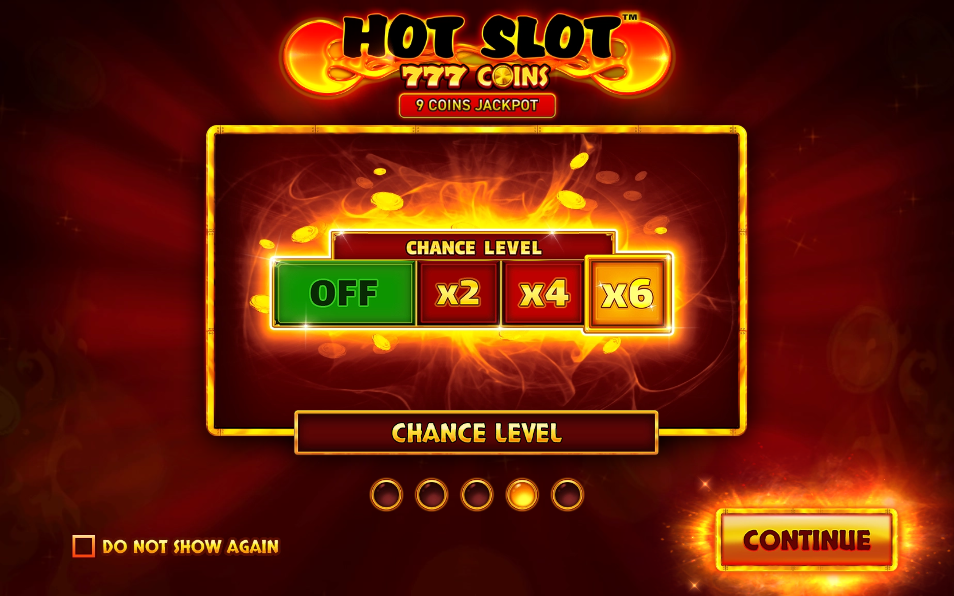 Hot Slot: 777 Coins Welcome Page
