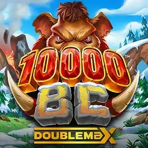 10,000 BC DoubleMax Gigablox Slot Logo