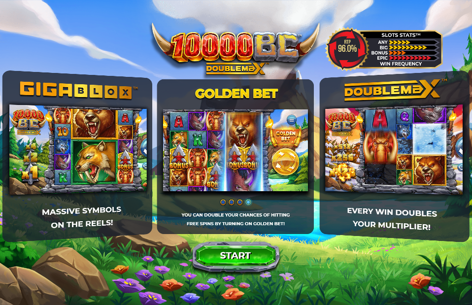 10,000 BC DoubleMax Welcome Page