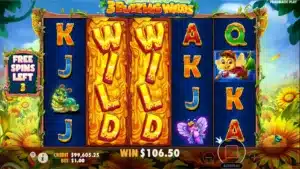3 Buzzing Wilds Free Spins