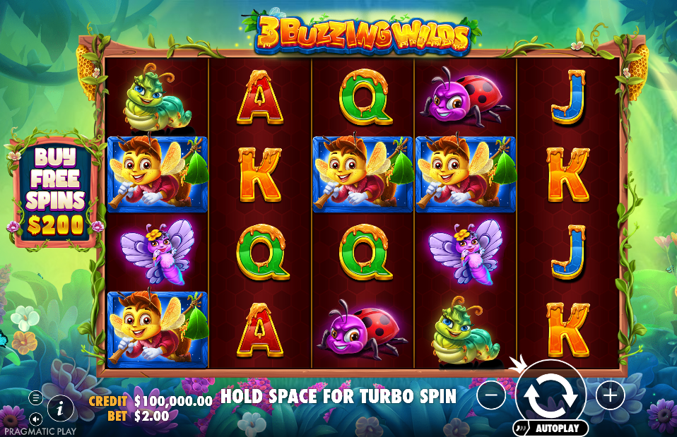 3 Buzzing Wilds Base Game