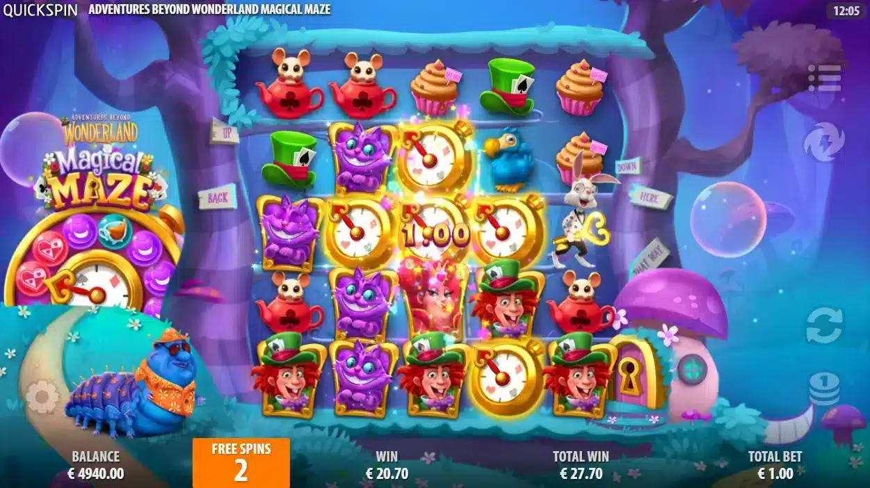 Adventures Beyond Wonderland Magical Maze Free Spins 1