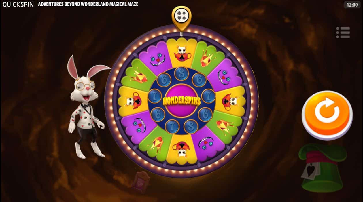 Adventures Beyond Wonderland Magical Maze Free Spins Wheel