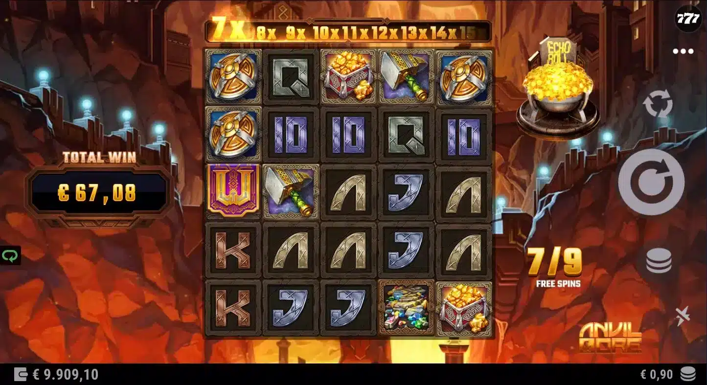 Anvil & Ore Free Spins