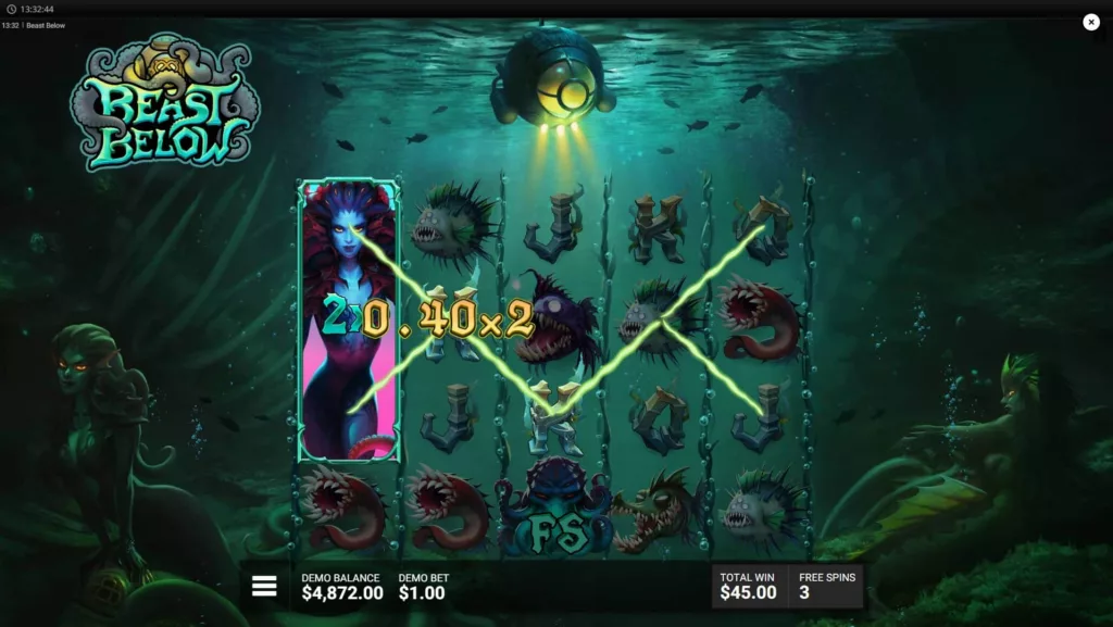 Beast Below The Siren's Call Free Spins