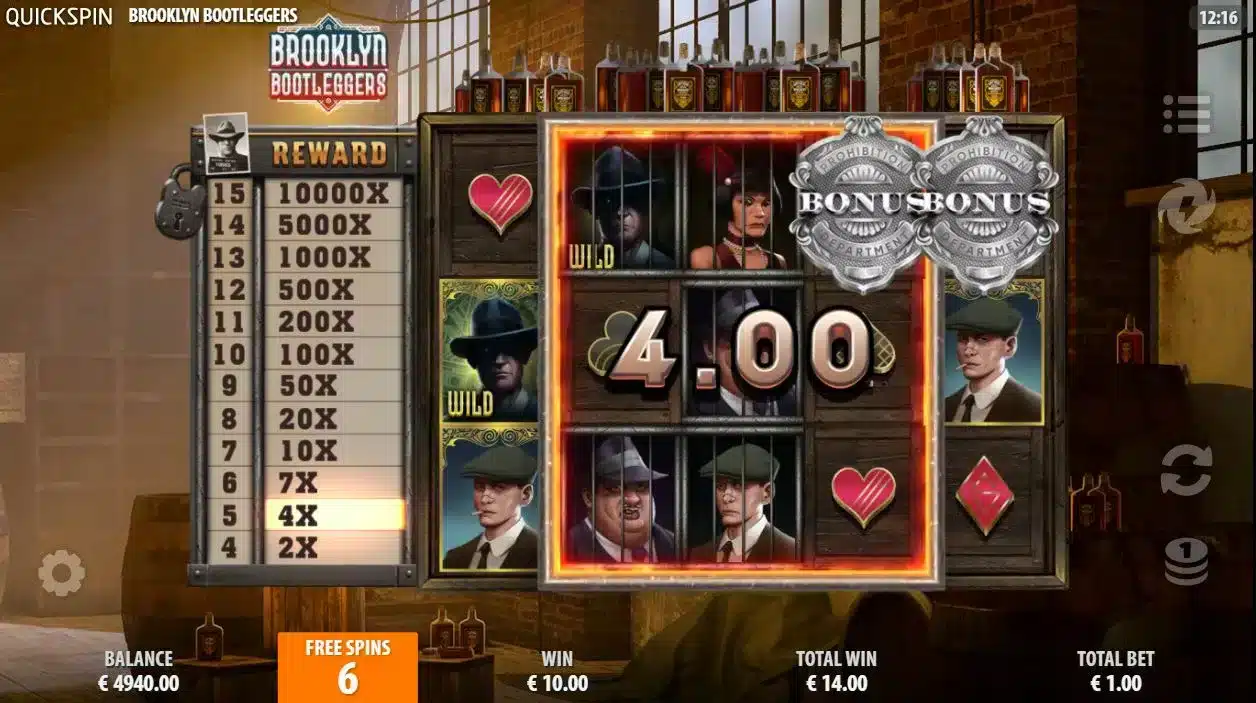 Brooklyn Bootleggers Free Spins