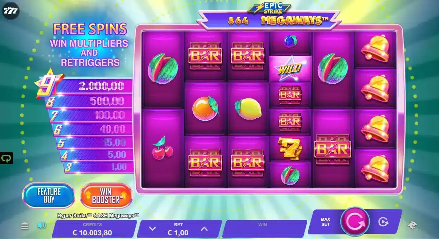 Hyper Strike Cash Megaways Base Game