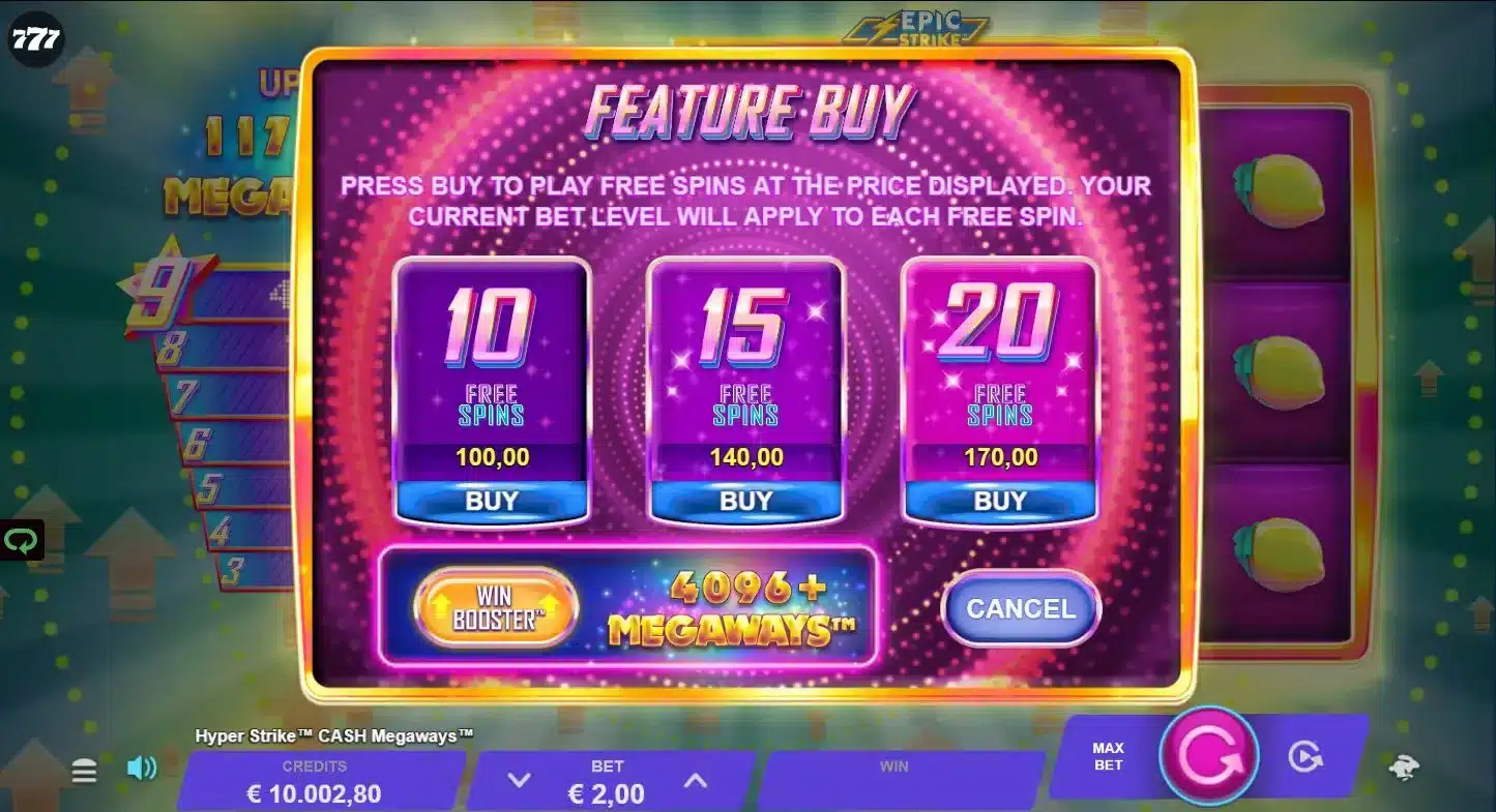 Hyper Strike Cash Megaways Bonus Buy