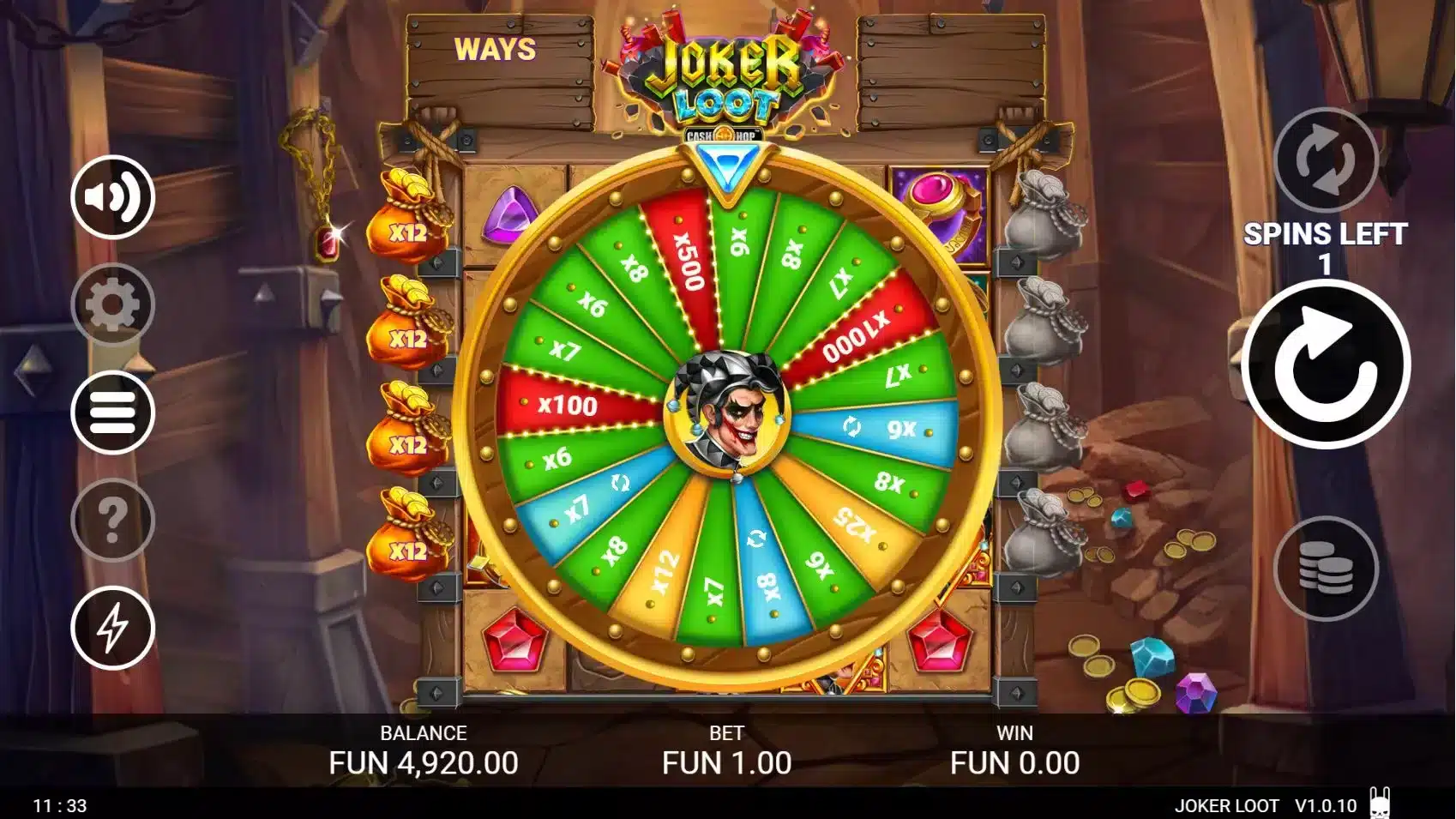 Joker Loot Bonus Wheel