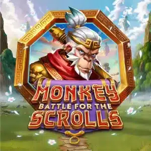 Monkey Battle for the Scrolls Slot Logo