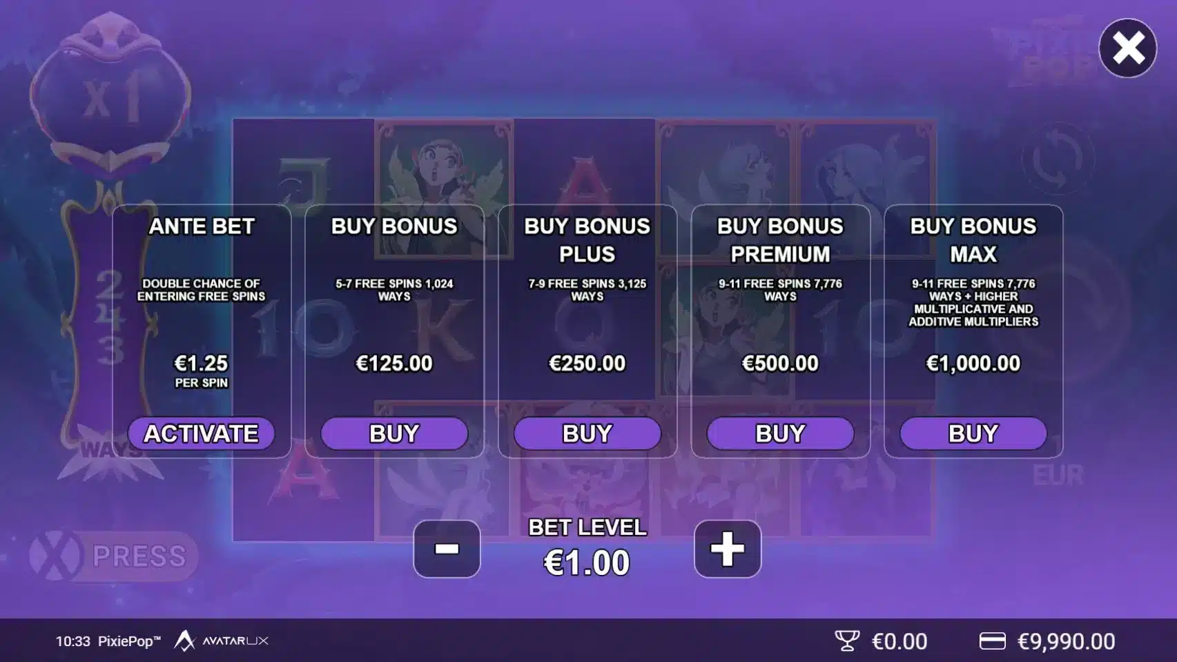 PixiePOP Bonus Buy