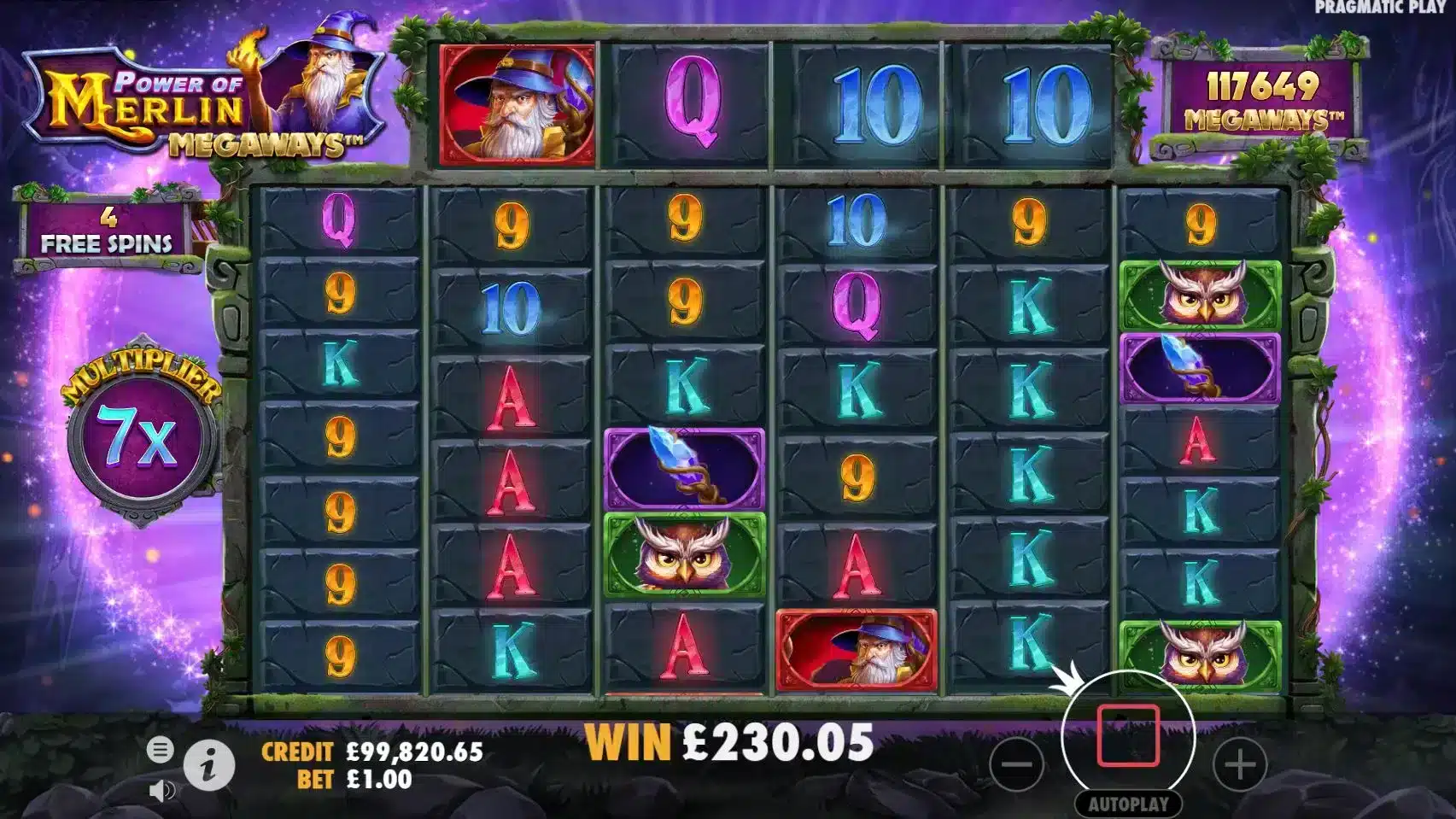 Power of Merlin Megaways Free Spins
