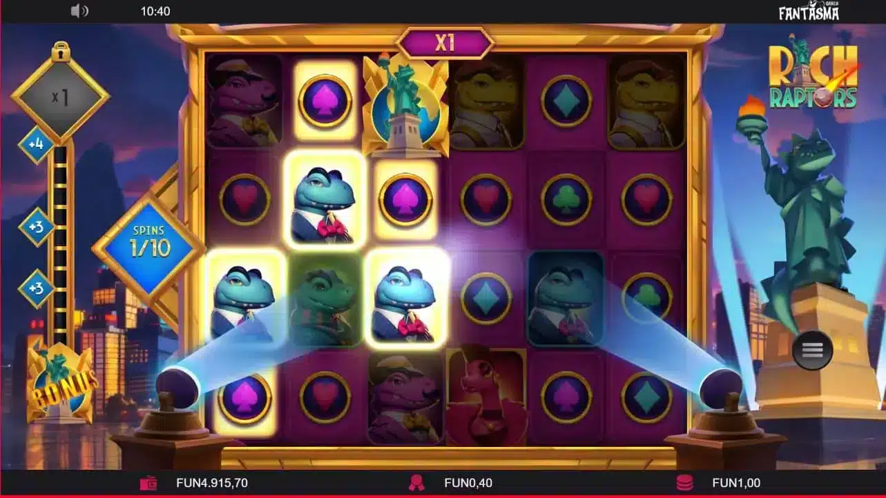 Rich Raptors Slot Free Spins