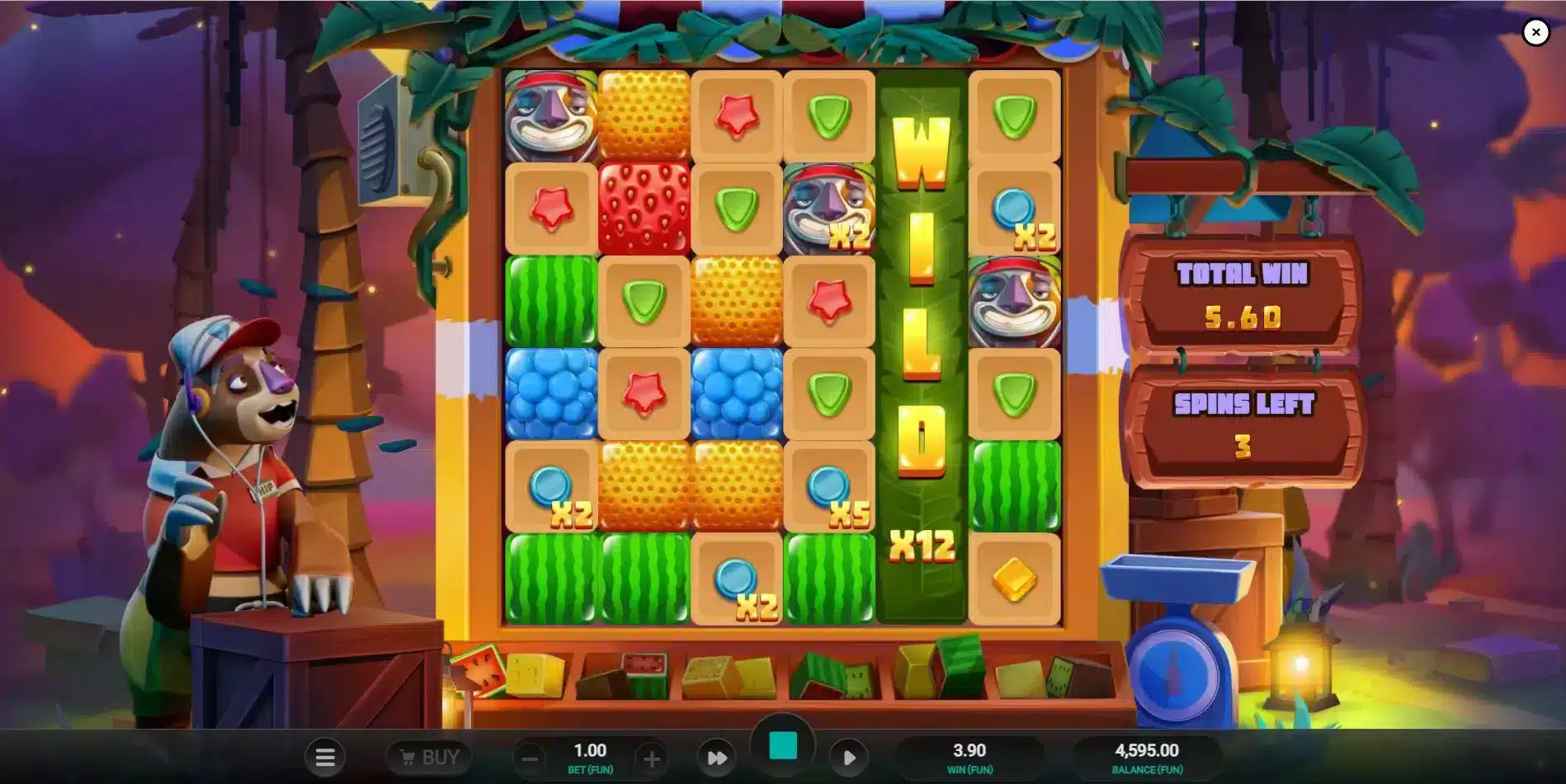 Sloth Tumble Free Spins