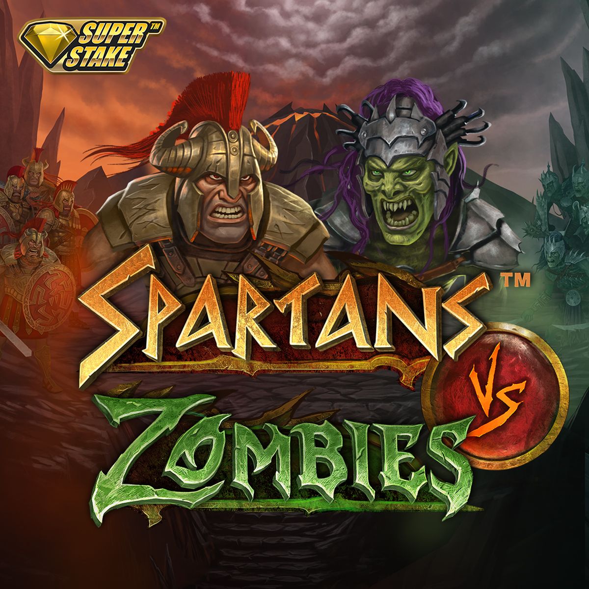 Spartans Vs Zombies Slot Logo