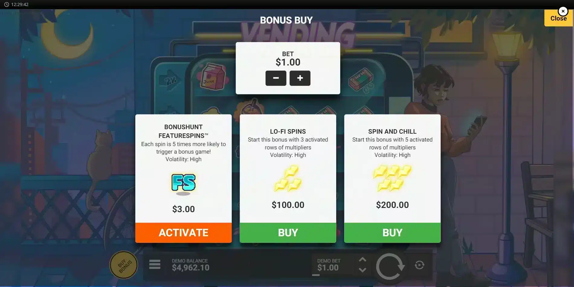 Vending Machine Bonus Buy