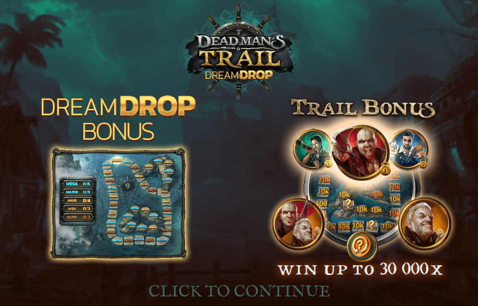 Dead Man's Trail Dream Drop Welcome Page