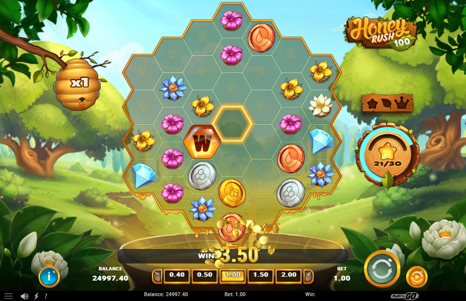 Honey Rush 100 Big Win