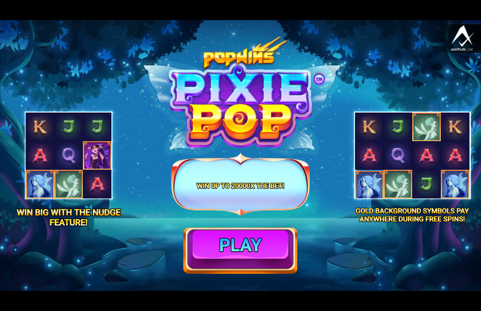 PixiePOP Welcome Page