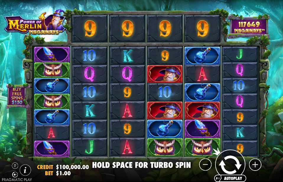Power of Merlin Megaways Base Game