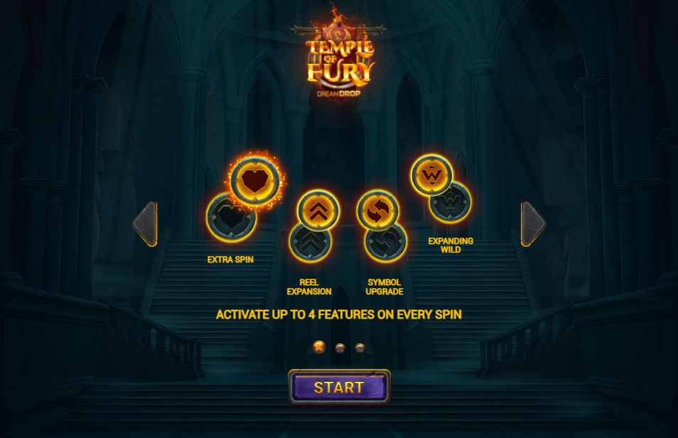 Temple of Fury Welcome Page