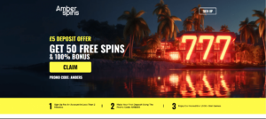 Amber spins casino offer