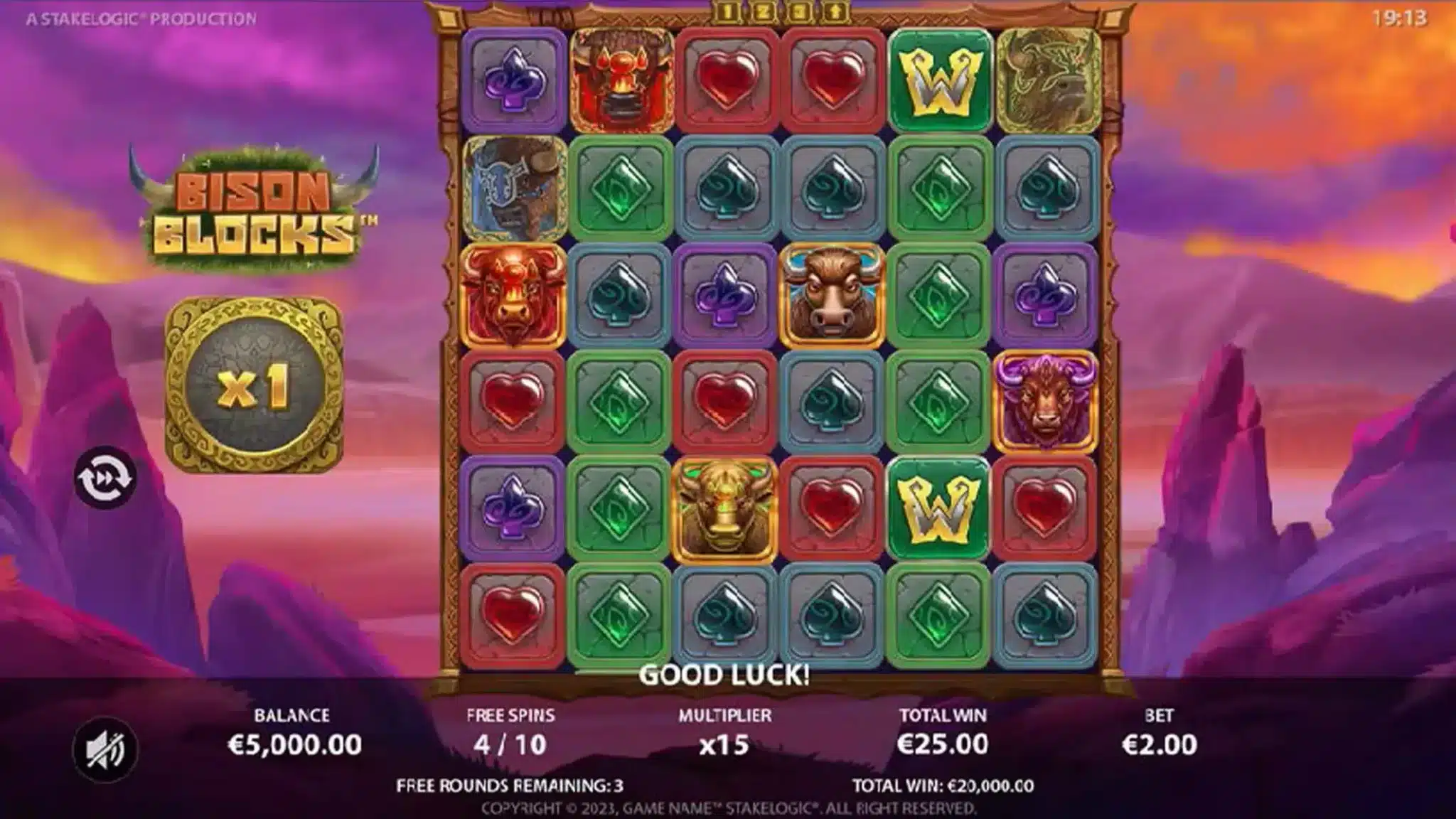 Bison Blocks Free Spins 1