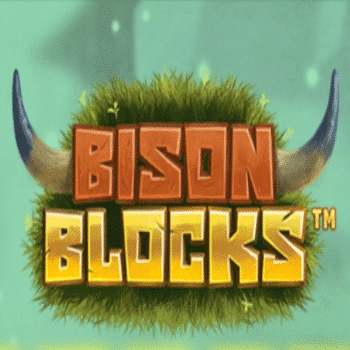 Bison Blocks Slot Logo