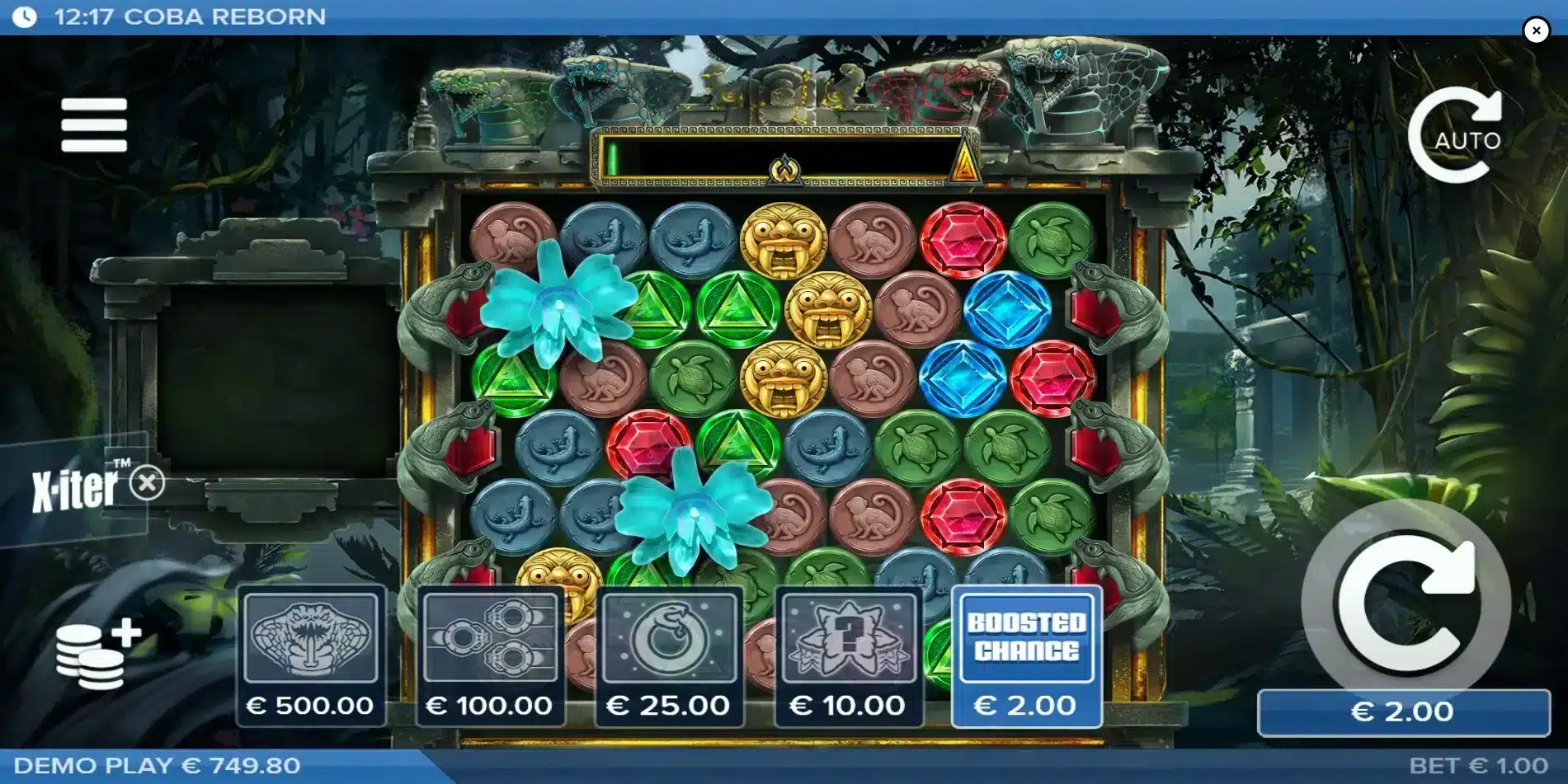 Coba Reborn X-iter Menu