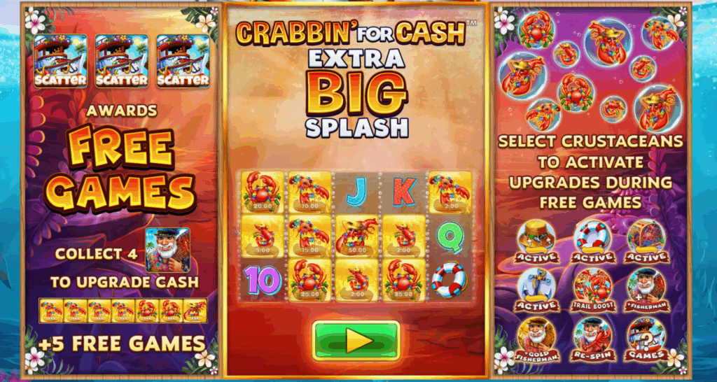 Crabbin' for Cash Extra Big Splash Free Games
