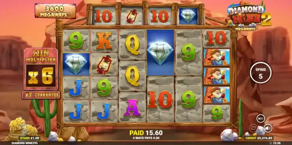 Diamond Mine 2 Megaways Gold Spins