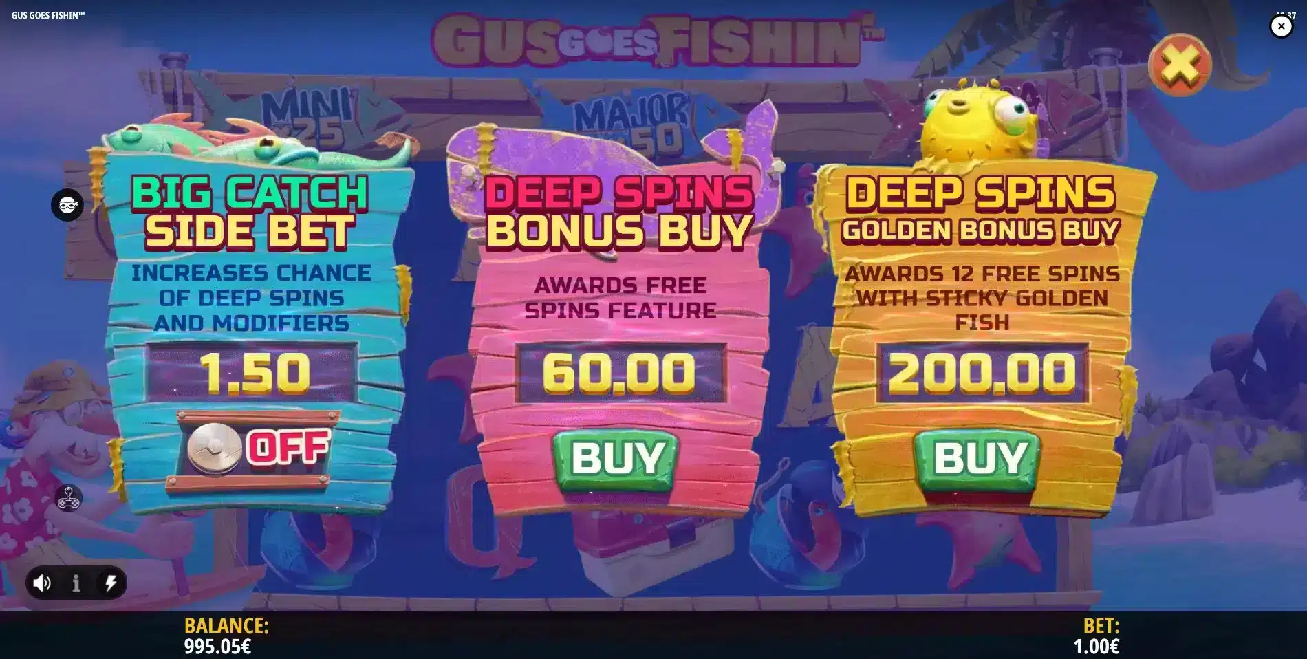 Gus Goes Fishin' Bonus Buy